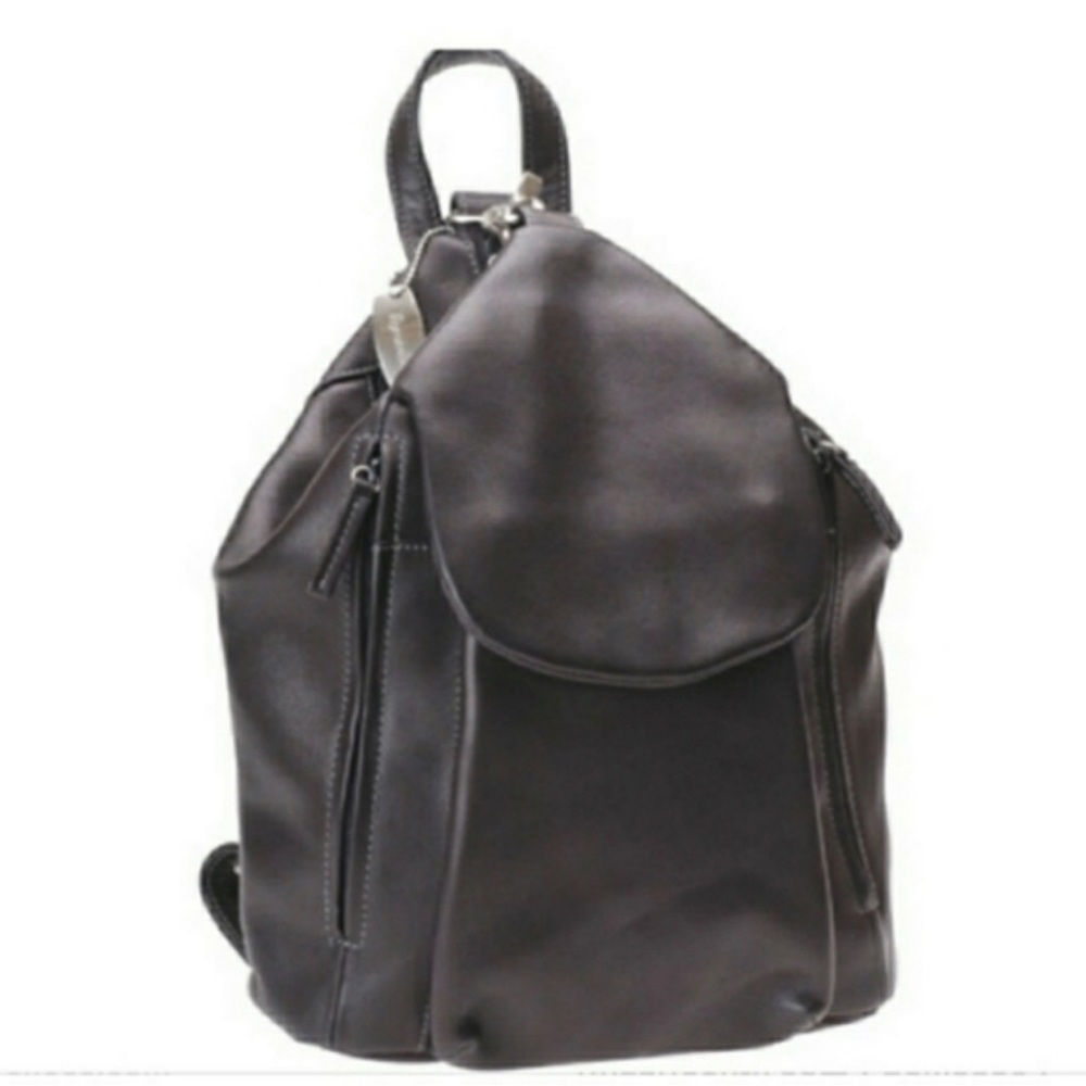 Tignanello 'Madison' Black Leather Backpack!